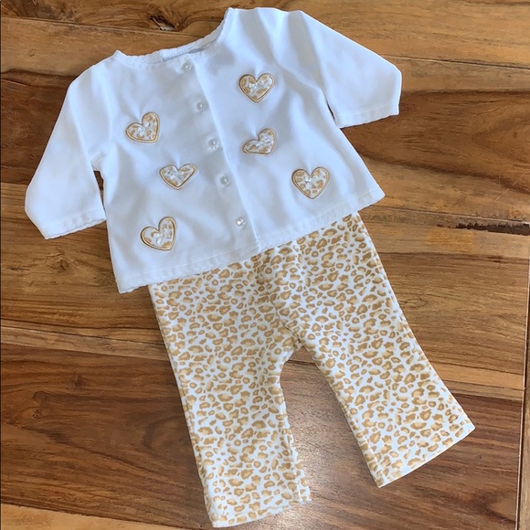 Leopard Print Heart Set - Picture 1 of 4